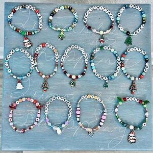 Colorful Taylor Swift Beaded Charm Bracelets Set